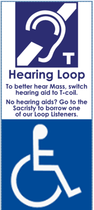 Find out about our Hearing Loop and other Accomodations